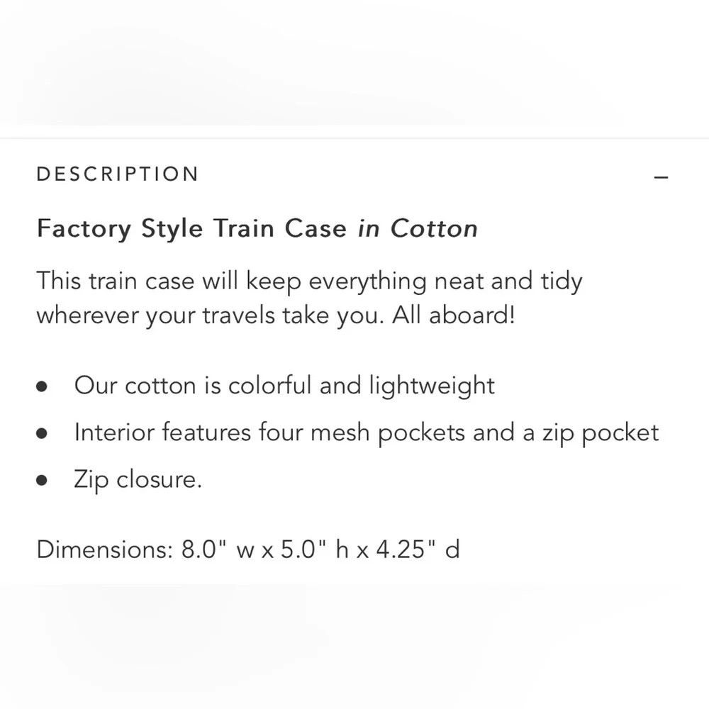 Vera Bradley Train Case for Cosmetics in Vineyard Floral